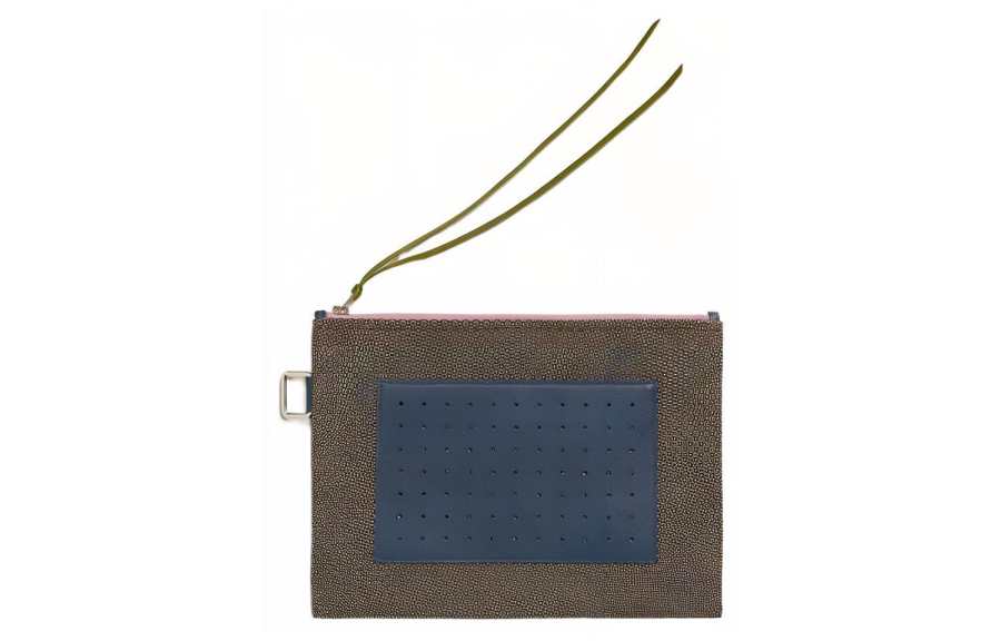 HERMES HERMES Felt Clutch Small Women's Multicolor