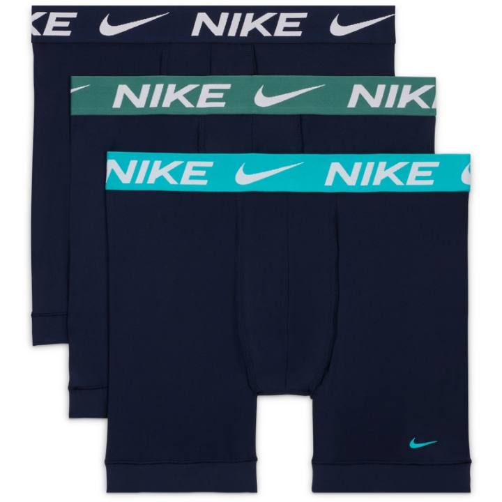 Nike Nike Underpants Men's 3 Pack Obsidian Color/Cactus Green/White