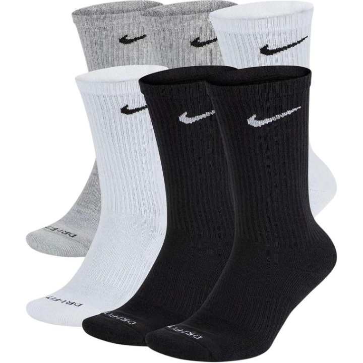 Nike Nike Crew Socks Men's 1 Set 6 Pack Black/Gray/White