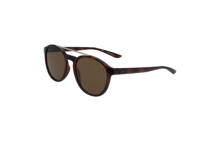 Nike Nike Nylon Round Sunglasses Men's Tortoiseshell