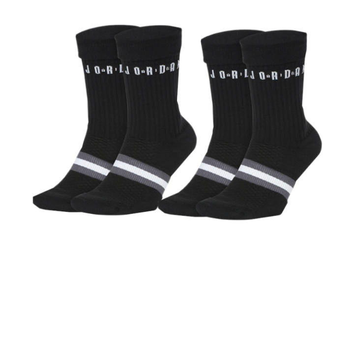 Jordan Jordan Crew Socks Unisex 2 Pack Black