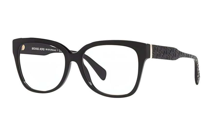 MICHAEL KORS Plastic Butterfly Eyeglass Frames Women's Black