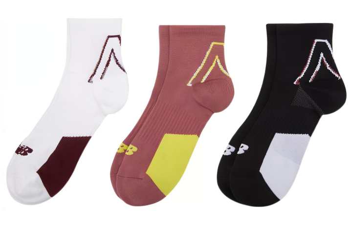 New Balance New Balance Ankle Socks Men's 3 Pack Red Brown/White/Black