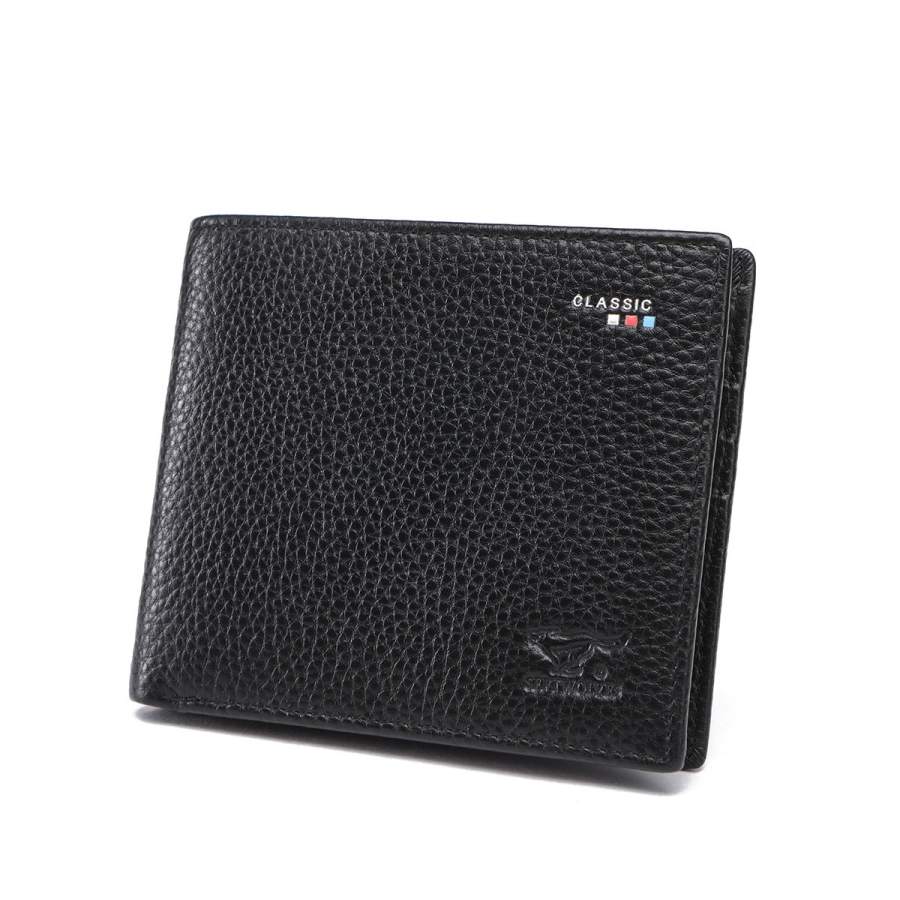 SEPTWOLVES SEPTWOLVES Cow Leather Wallet Men's Black