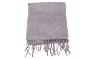 MaxMara Knit Scarves Women's Light Gray