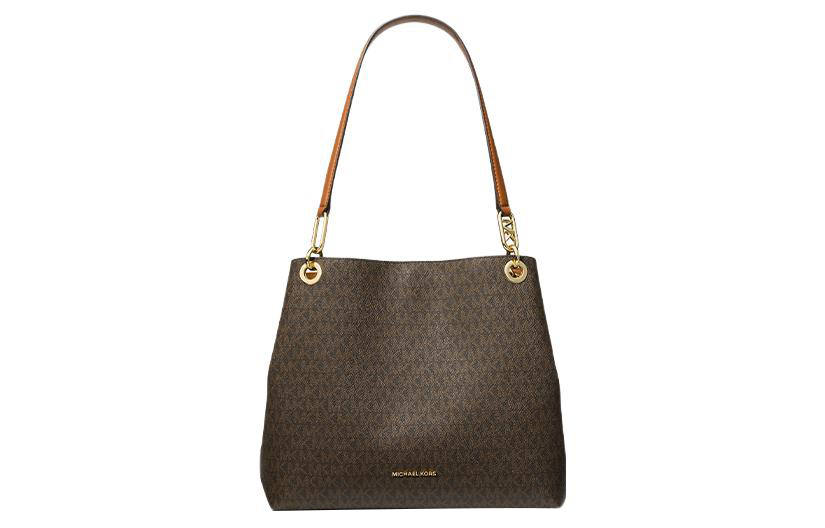 MICHAEL KORS Kensington Artificial Leather Shoulder Bag Regular Women's Dark Brown