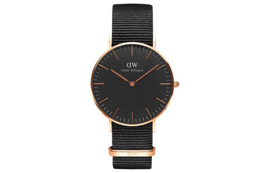 DW/DanielWellington Daniel Wellington DW Women's Watch Quartz Movement Nylon Strap 36mm Black Dial Women's Watch