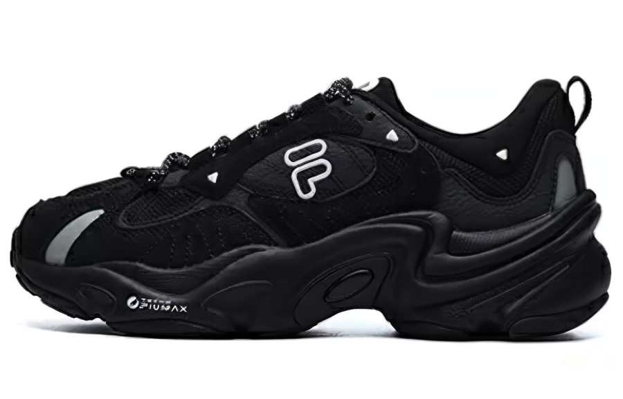 FILA FUSION Chunky Sneakers 'Black Silver' Women's
