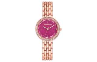 Juicy Couture JUZI Wrist Watches Quartz Movement Metal Strap 32mm Pink Watch Dial Women's Watch