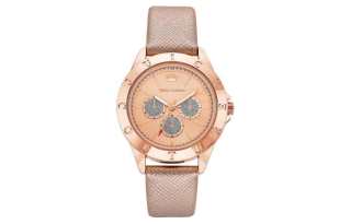 Juicy Couture JUZI Wrist Watches Quartz Movement Artificial Leather Strap 38mm Rose Gold Watch Dial Women's Watch