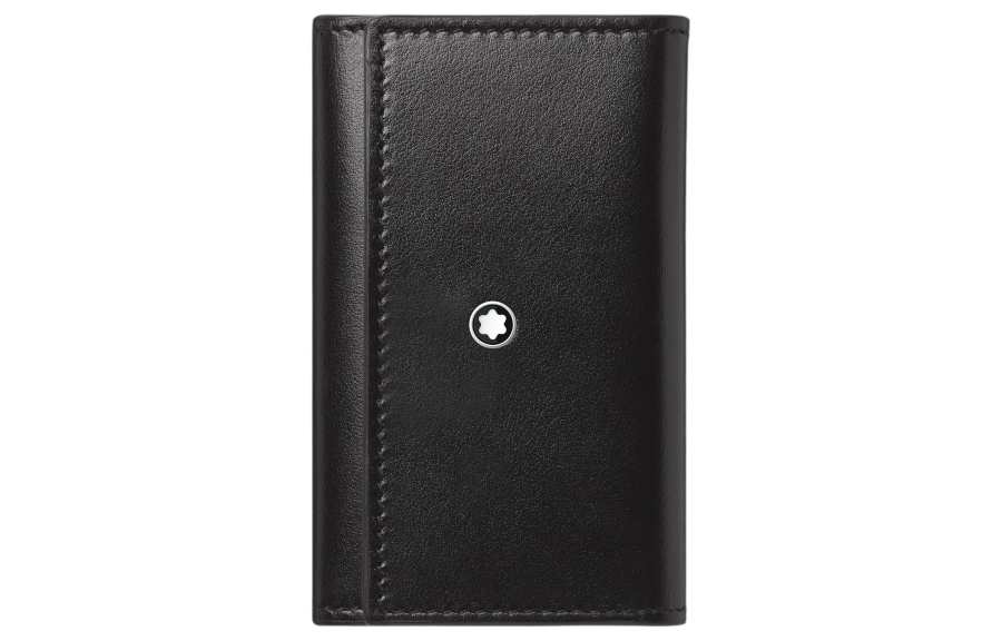 MONTBLANC Meisterstuck Grain Cow Leather Key Pouch Men's Black