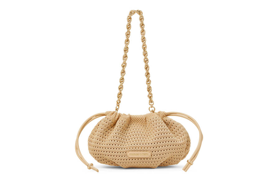 CHARLES&KEITH Pu Crossbody Bags Small Women's Beige