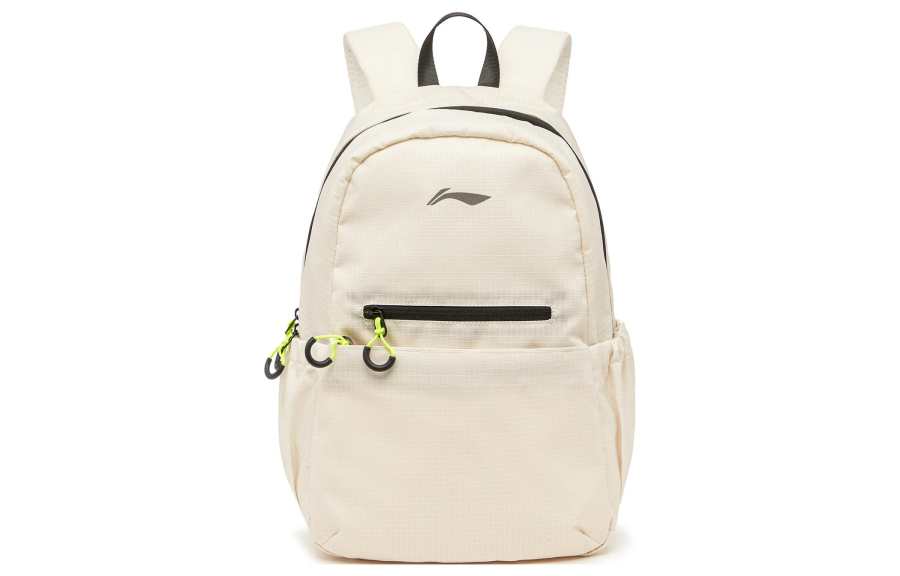 Li-Ning Li Ning Li Ning Running Collection Polyester Backpack Unisex Ecru