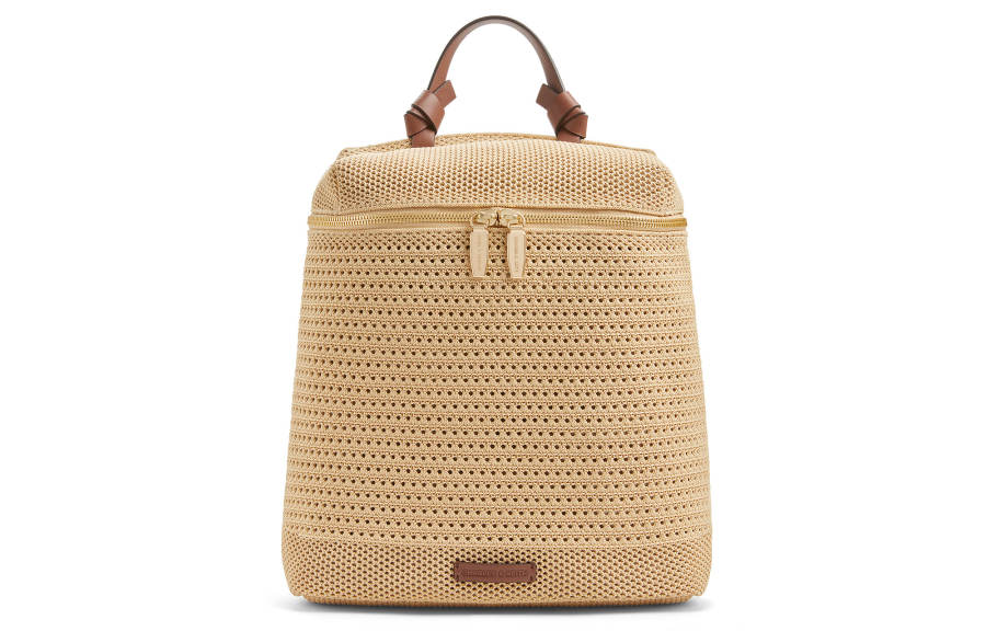 CHARLES&KEITH Fabric Backpack Large Women's Beige/Sand