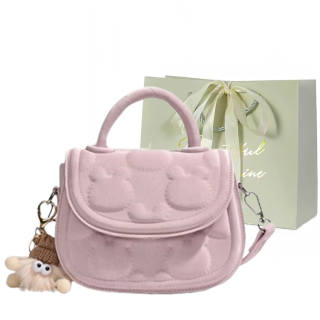 JIANGLIDA Pu Saddle Bag, Cookie Bag, Crossbody Handbag Regular Women's White/Pink/Purple/Black/Yellow