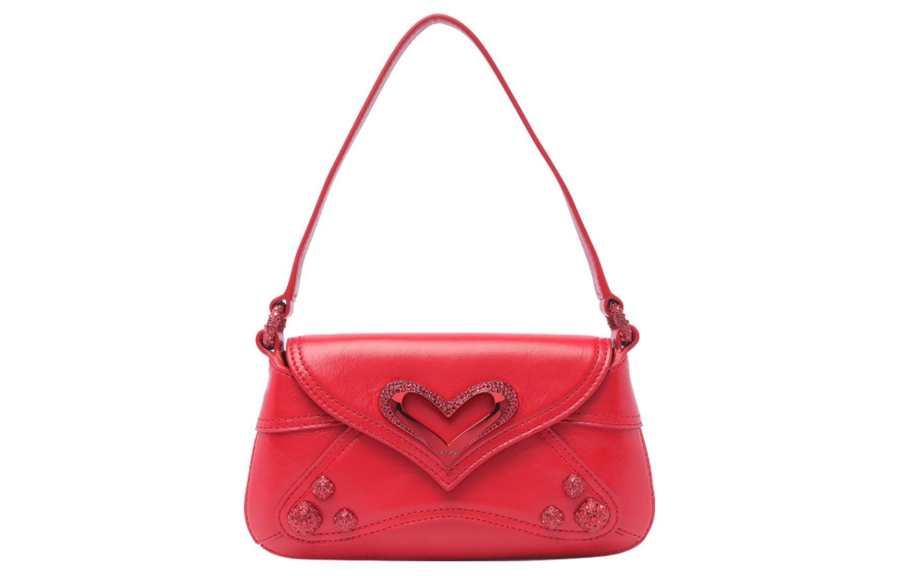 PINKO Calfskin Handbag, Shoulder Bag Mini Women's Red
