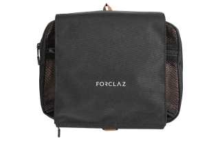 DECATHLON Polyurethane Storage Bag, Toiletry Bag Regular Unisex Carbon Gray & Brown