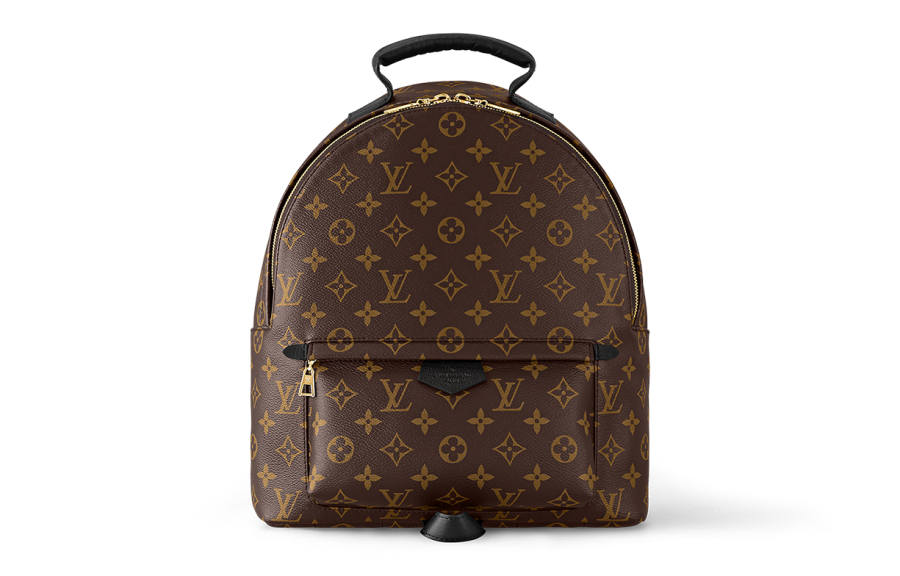 LOUIS VUITTON Palm Springs Leather Backpack Medium Women's Brown