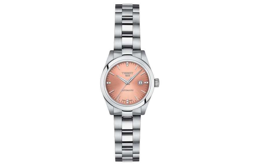 TISSOT Automatic Mechanical Movement 100m Waterproof Women's Watch 29.3mm Pink Watch Dial