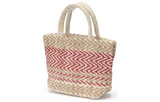 MUJI Hand Woven Cotton Handbag Small Women's