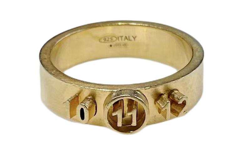 Maison Margiela Silver Rings Women's Gold