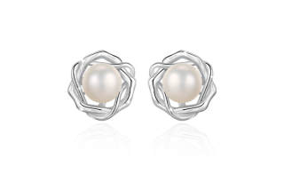QIMEILA 925 Sterling Silver Stud Earrings Women's