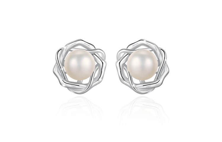 QIMEILA 925 Sterling Silver Stud Earrings Women's