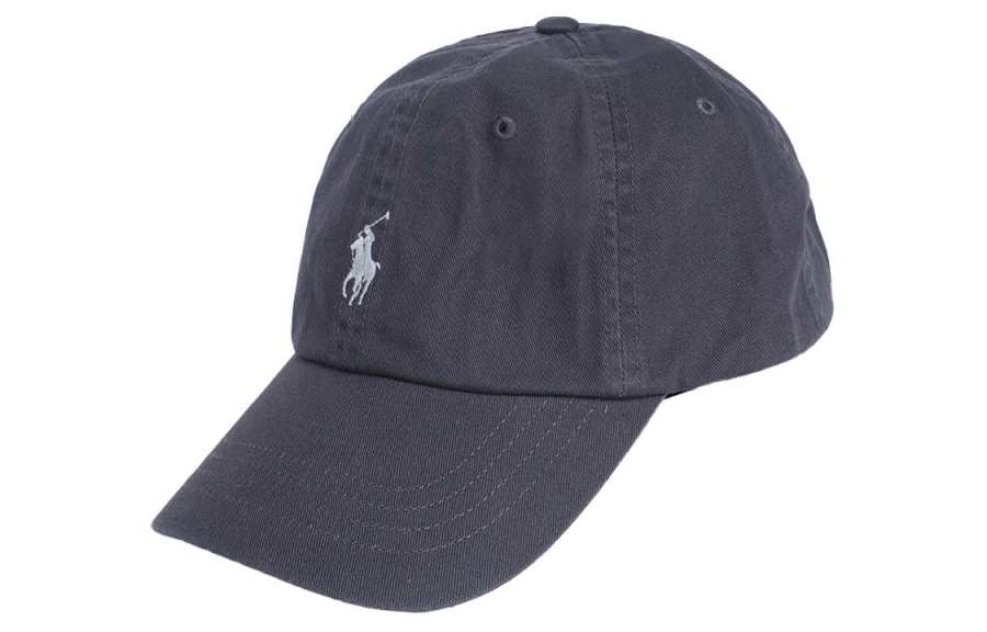 Polo Ralph Lauren Cotton Baseball Caps Unisex Black Gray