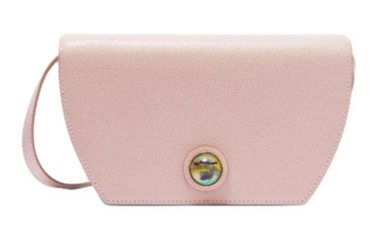 Furla Textured Leather Shoulder Bag, Crossbody Bag Mini Women's Pink