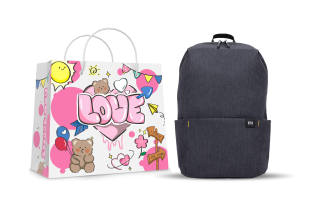 MI Polyester Backpack Regular Unisex Multicolor