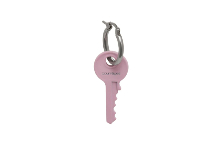COURREGES Brass Earrings Women's Pink