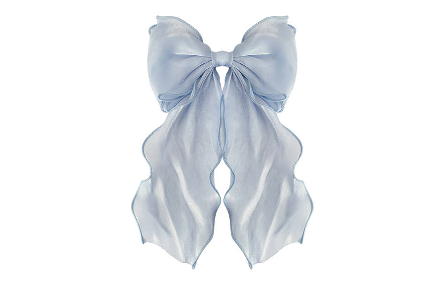 MACE MAVA Custom Greeting Card MACE MAVA Organza Hairpin Women's Blue