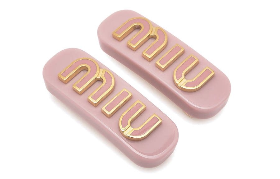 MIU MIU Hair Clips Women's Pink