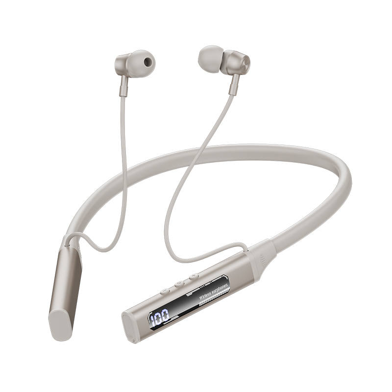 POLVCDG BD128 Sports Running Exclusive, Sweatproof, Waterproof, Ultra Long Battery Life Neck mounted Bluetooth Headset