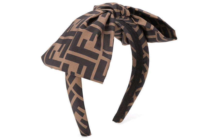 FENDI FENDI Ff Motif Bow Headband