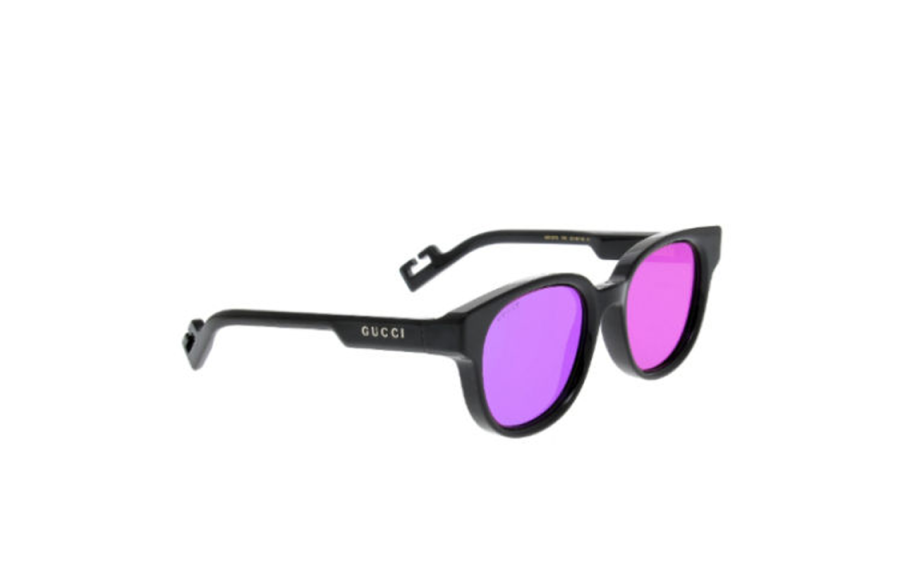 GUCCI GUCCI Irregular Shape Sunglasses Women's Black