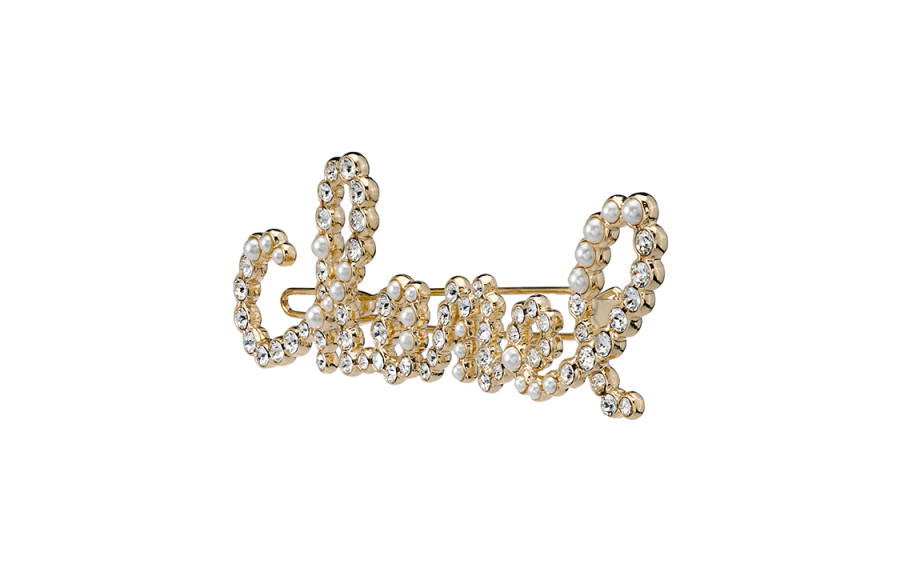 Chanel 2019 logo hair clip