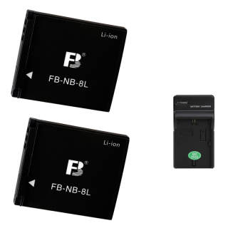 FB Camera Batteries Compatibility With Canon A3300/A3200/A3100/A3000/A2200/A2200/A1200 Console Using NB8L Battery