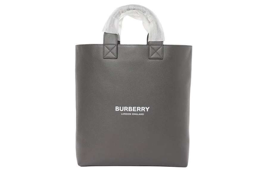 Burberry Artie Leather Tote Bag, Shopping Bag, Handbag Unisex Gray