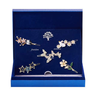 DJIN Alloy Rhinestone Hair Clips Women's