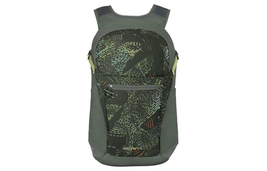 OSPREY 20L Mountaineering Bag Backpack Outdoor Bag Recycled Polyester Dark Green Print Unisex