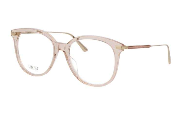 DIOR DIOR Plastic Butterfly Eyeglass Frames Women's Rose Gold