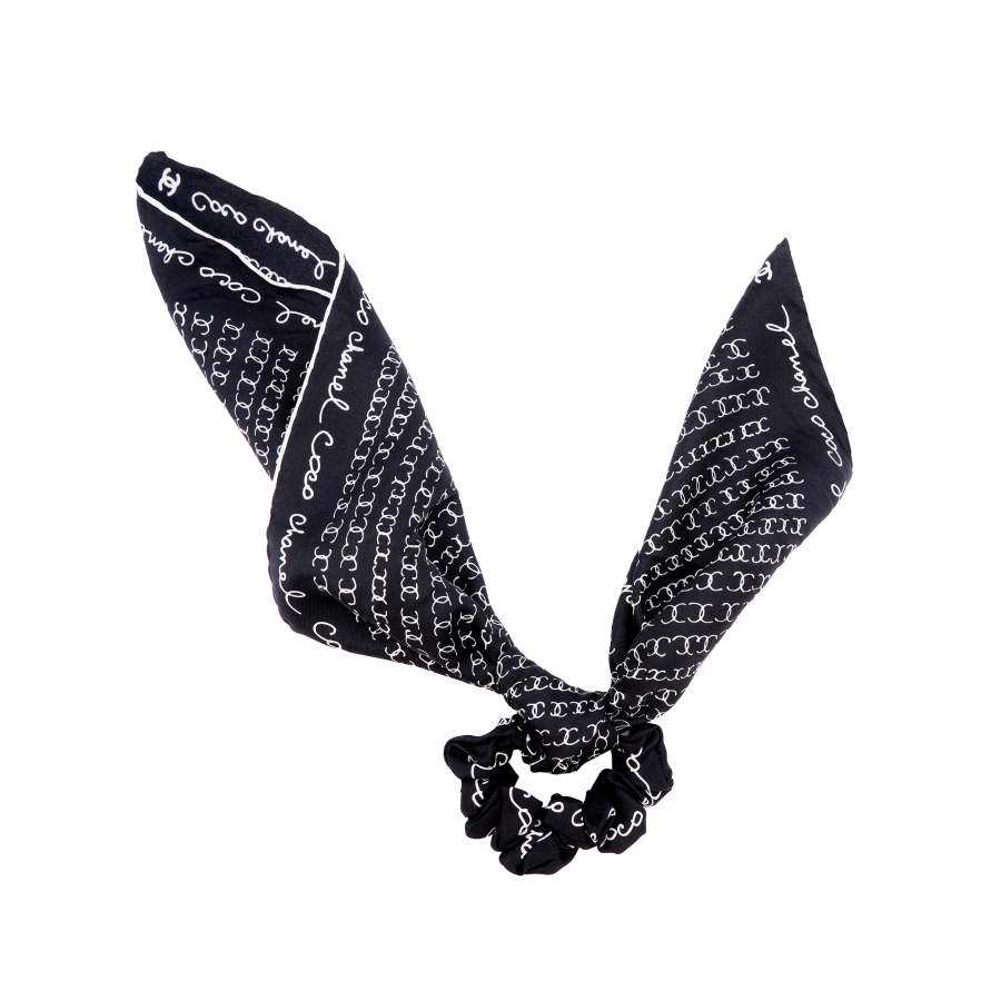 CHANEL Hair Ties Women's Black/White
