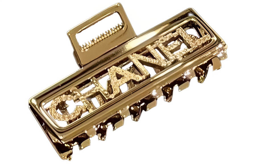 CHANEL Metal Hair Clips Women's Gold