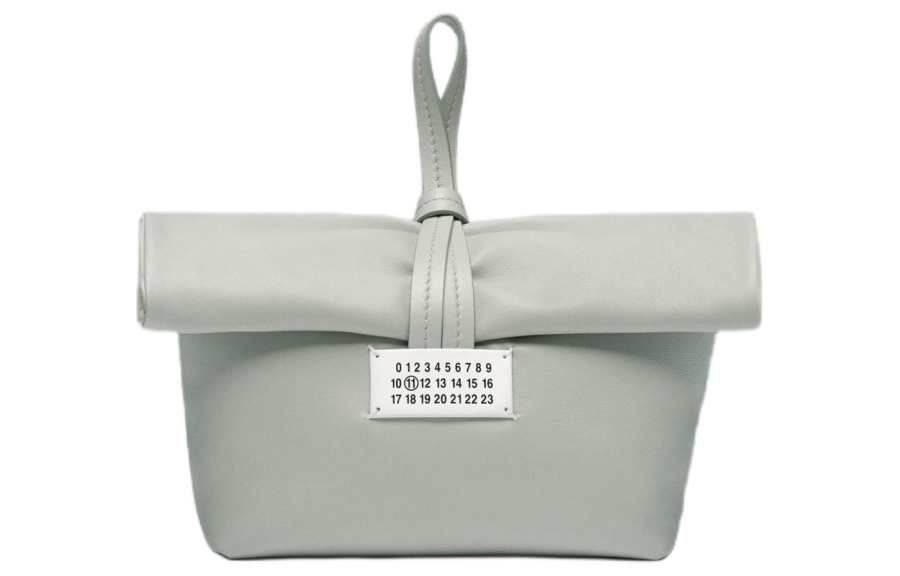 Maison Margiela Paper leather clutch bag