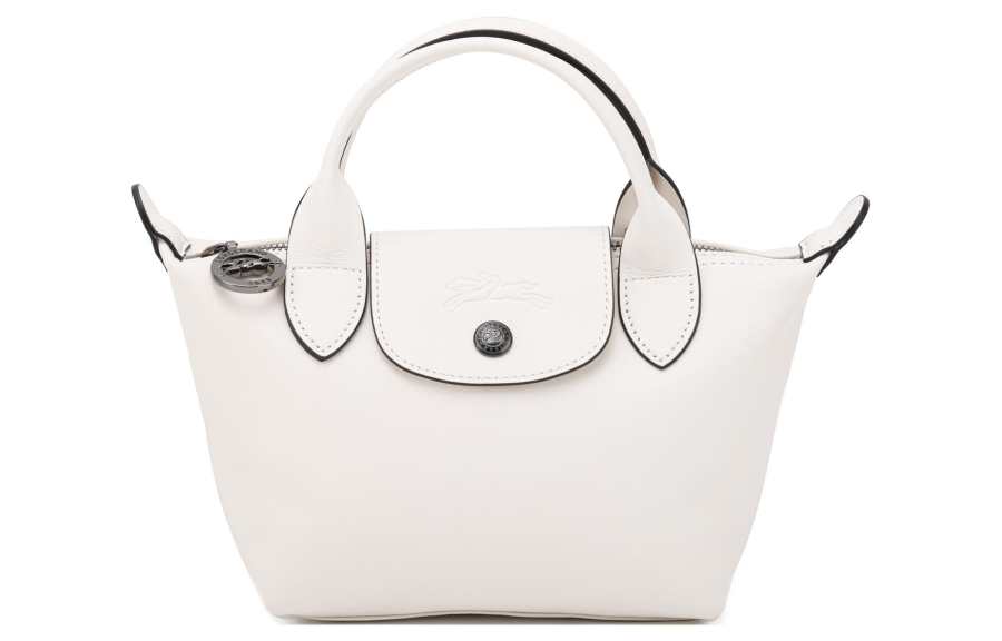 LONGCHAMP Le Pliage Xtra Cow Leather Dumpling Bag, One Shoulder Handbag Mini Women's Beige