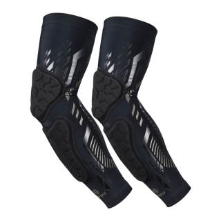 Kuangmi Arm Guards Black Silver Line/Black Yellow Line Polyester Unisex