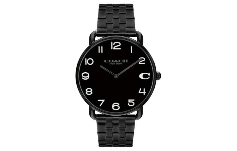 COACH Wrist Watches Quartz Movement Stainless Steel Strap Black Dial Unisex