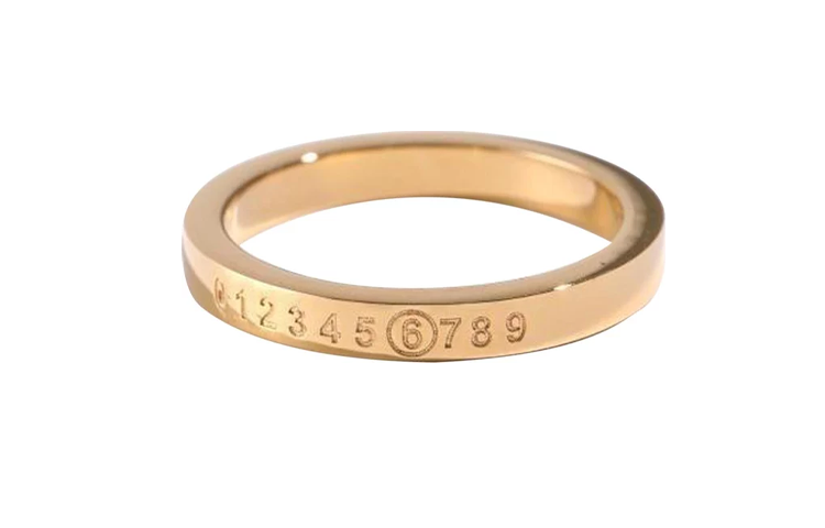 MM6 Maison Margiela Numeric Engraved Ring