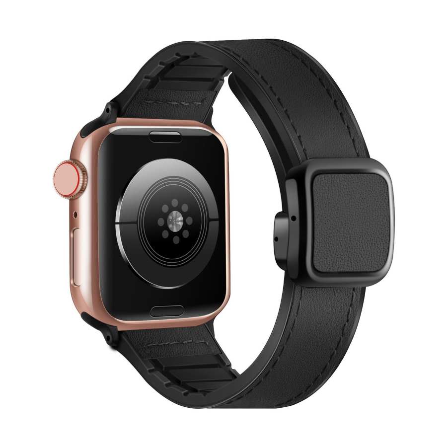 Akkerds Strap Apple Compatibility Genuine Leather Material IWatch S11/S10/S9/8/7/6/5/SE/Ultra 45mm Watch Dial